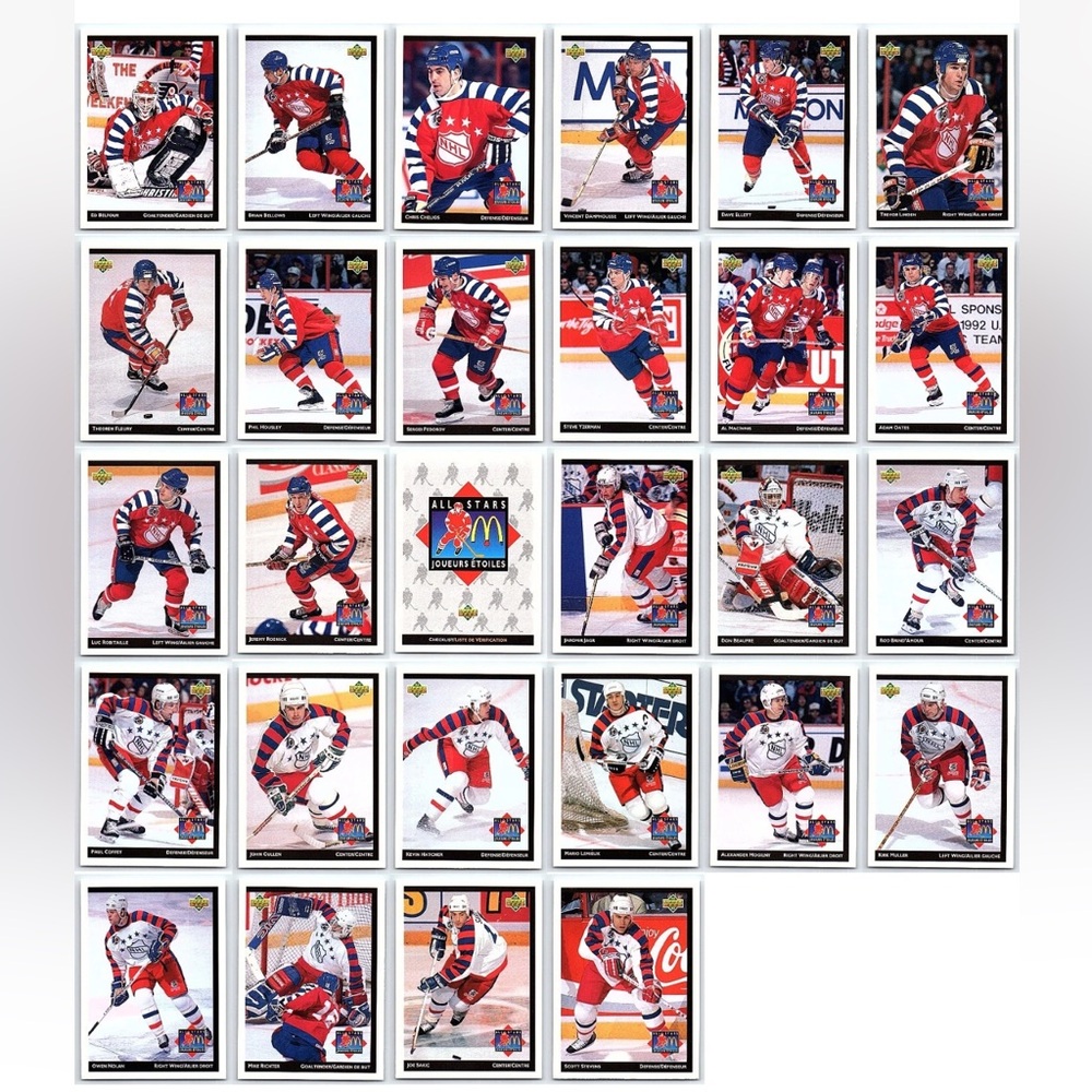 McDonald’s 1992/93 Upperdeck Complete Hockey Card Set